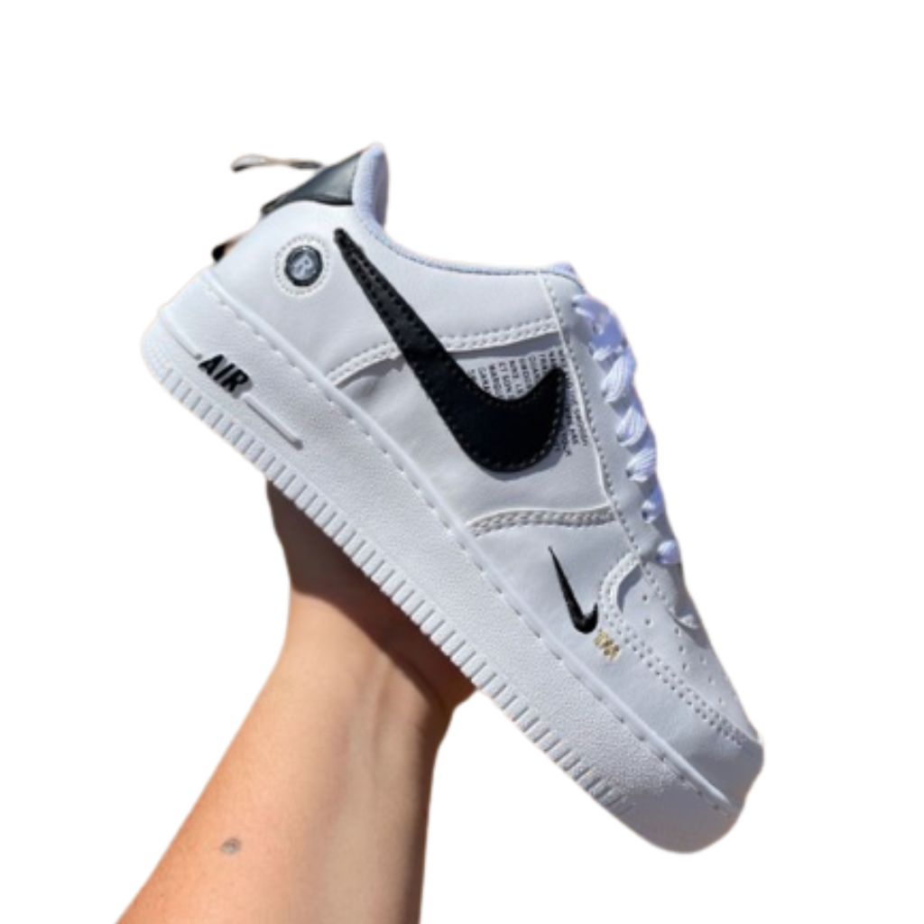 Tênis Nike Masculino Air Force Branco Preto Promoção – Xidma Acessórios
