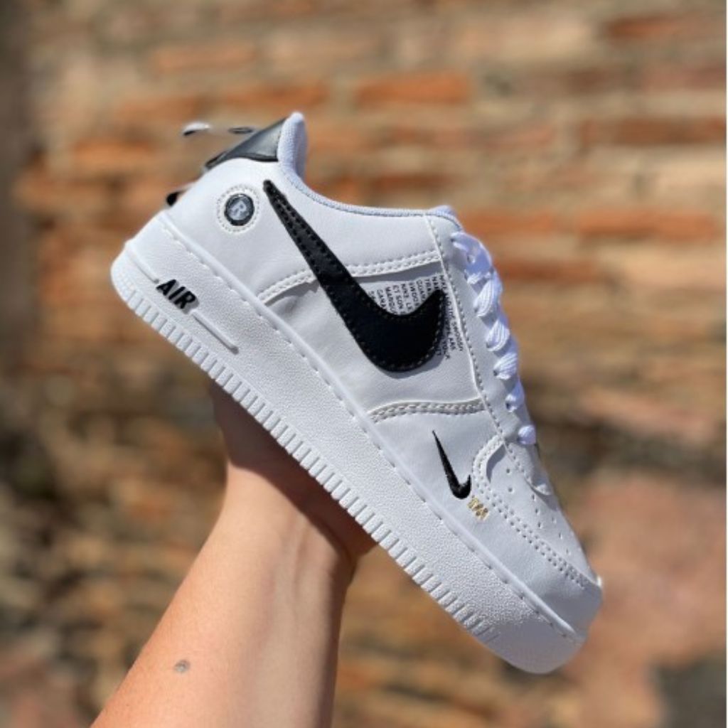 Tênis Nike Masculino Air Force Branco Preto Promoção – Xidma Acessórios